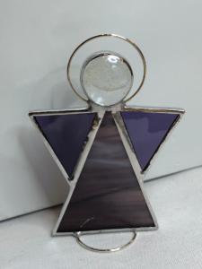 Standing angel purple